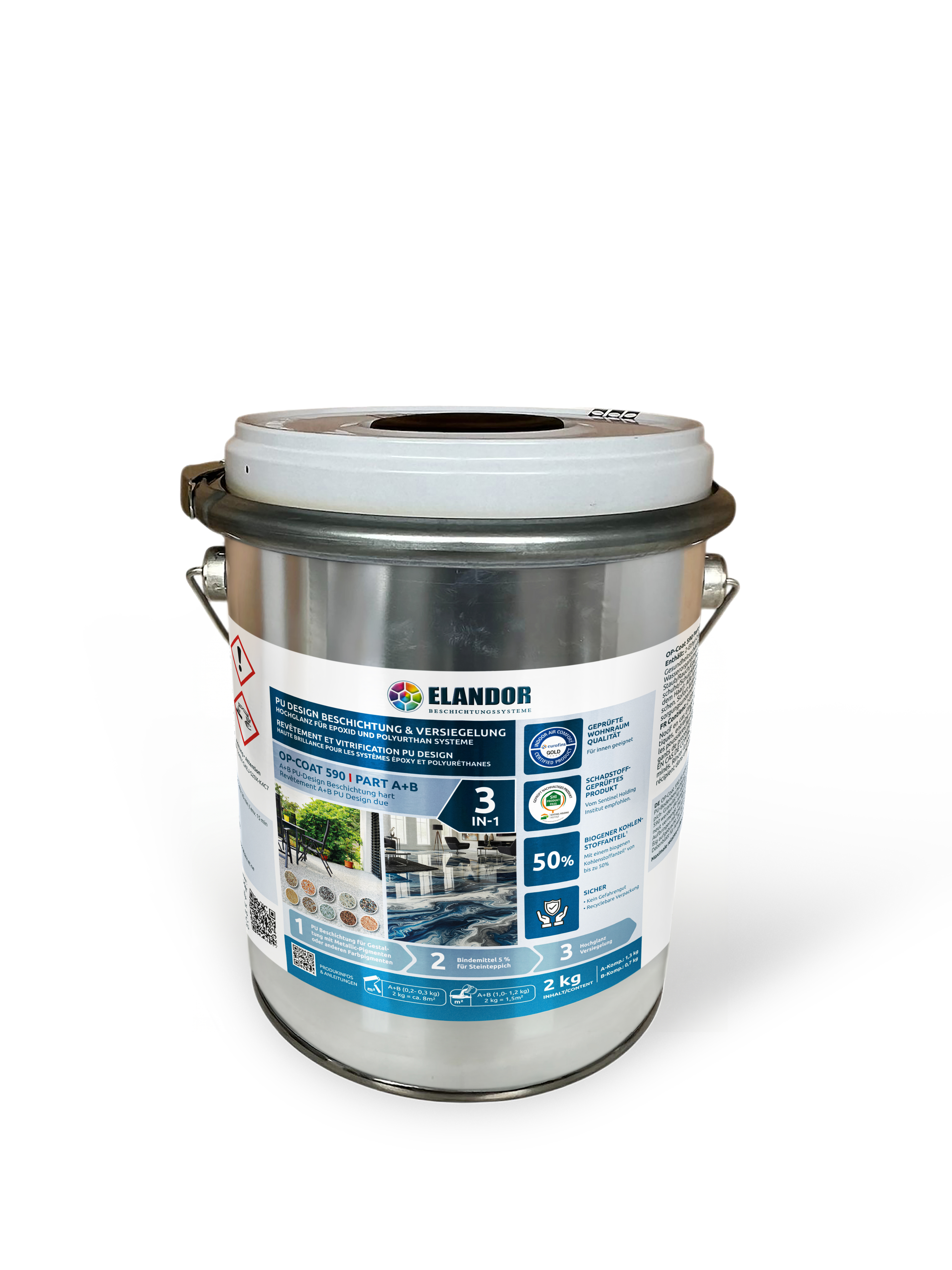 ELAN OP-Coat 590 Part A+B PU-Design Beschichtung